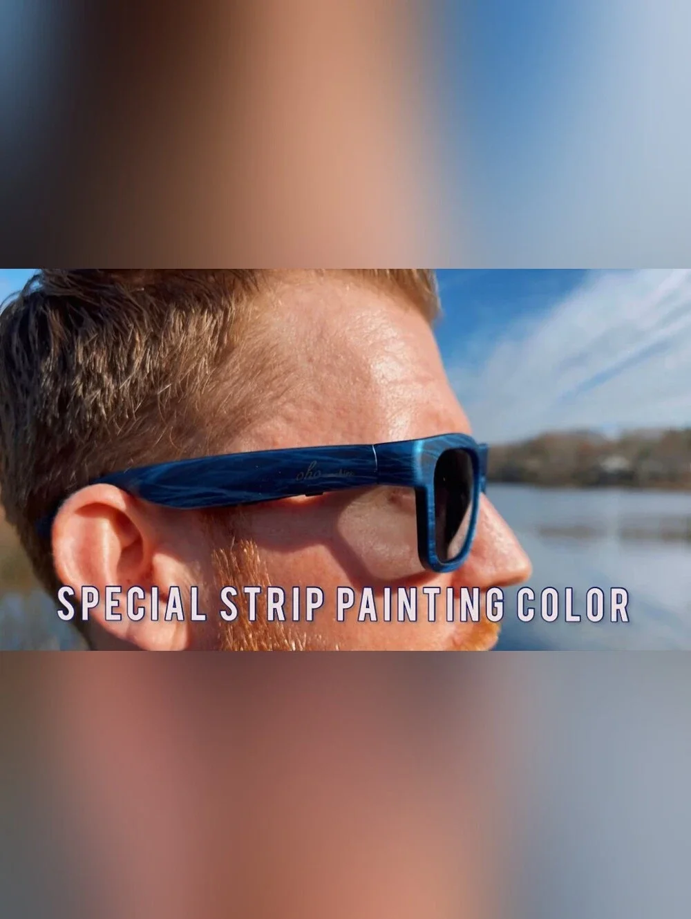 OhO Sunshine Bluetooth Audio Sunglasses, Lightweight Open Ear Sport, 10Hr Charge